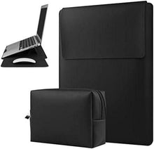 Laptop Hülle 13 Zoll Leder Tasche mit Ständer MacBook Air Pro Surface