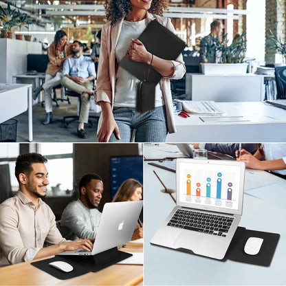 Laptop Hülle Leder Tasche mit Ständer für MacBook Air Pro Dell XPS
