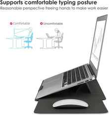 Laptop Hülle 13 Zoll Leder Tasche mit Ständer MacBook Air