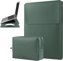 Laptop Hülle Leder Tasche mit Ständer 13 Zoll MacBook Air Pro Dell XPS