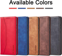 Premium Leder Handyhülle für Samsung S22 Plus Kaffee