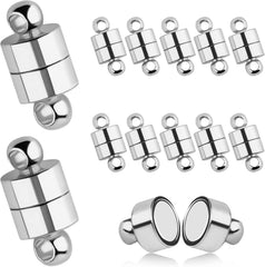 12er Set Magnetische Schmuckverschlüsse für Armbänder, Runde Schnalle