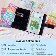 ANYUKE Budget Planner A6 Binder mit Geldfächer und Sparbuch