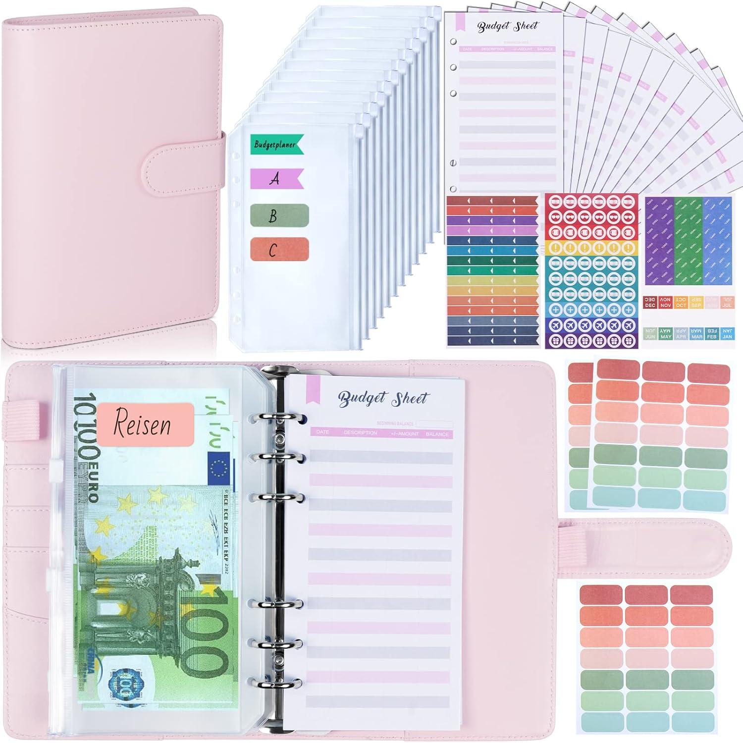 Budget Planner Deutsch A6 Binder Geld Spar Mappe Budgetplaner