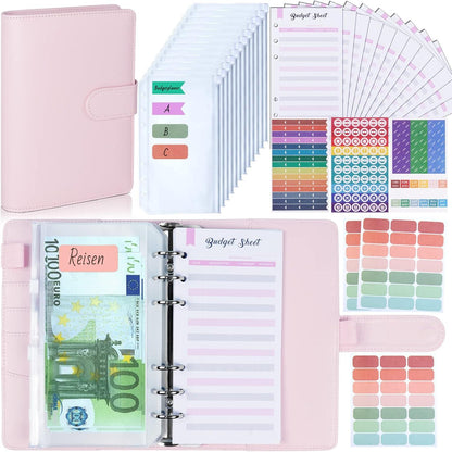 Budget Planner Deutsch A6 Binder Geld Spar Mappe Budgetplaner