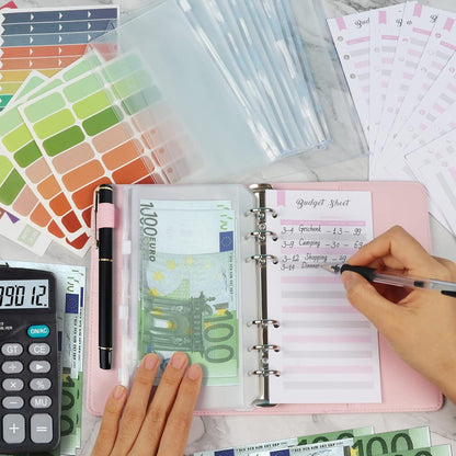 Budget Planner A6 Binder Deutsch Geldumschläge Haushaltsbuch Organzier