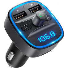 Bluetooth FM Transmitter Auto Adapter Dual USB Ports