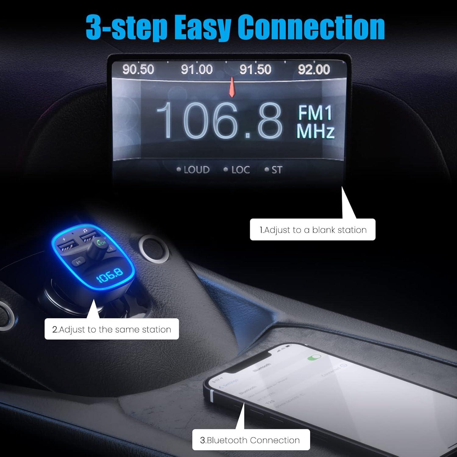 Bluetooth FM Transmitter Auto Adapter mit Dual