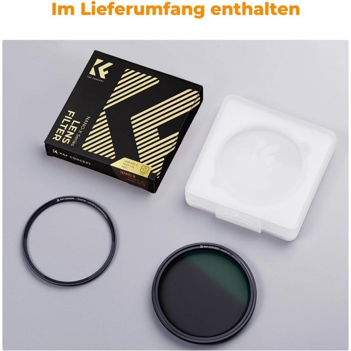 Magnetischer Variabler ND Filter 62mm ND8-128