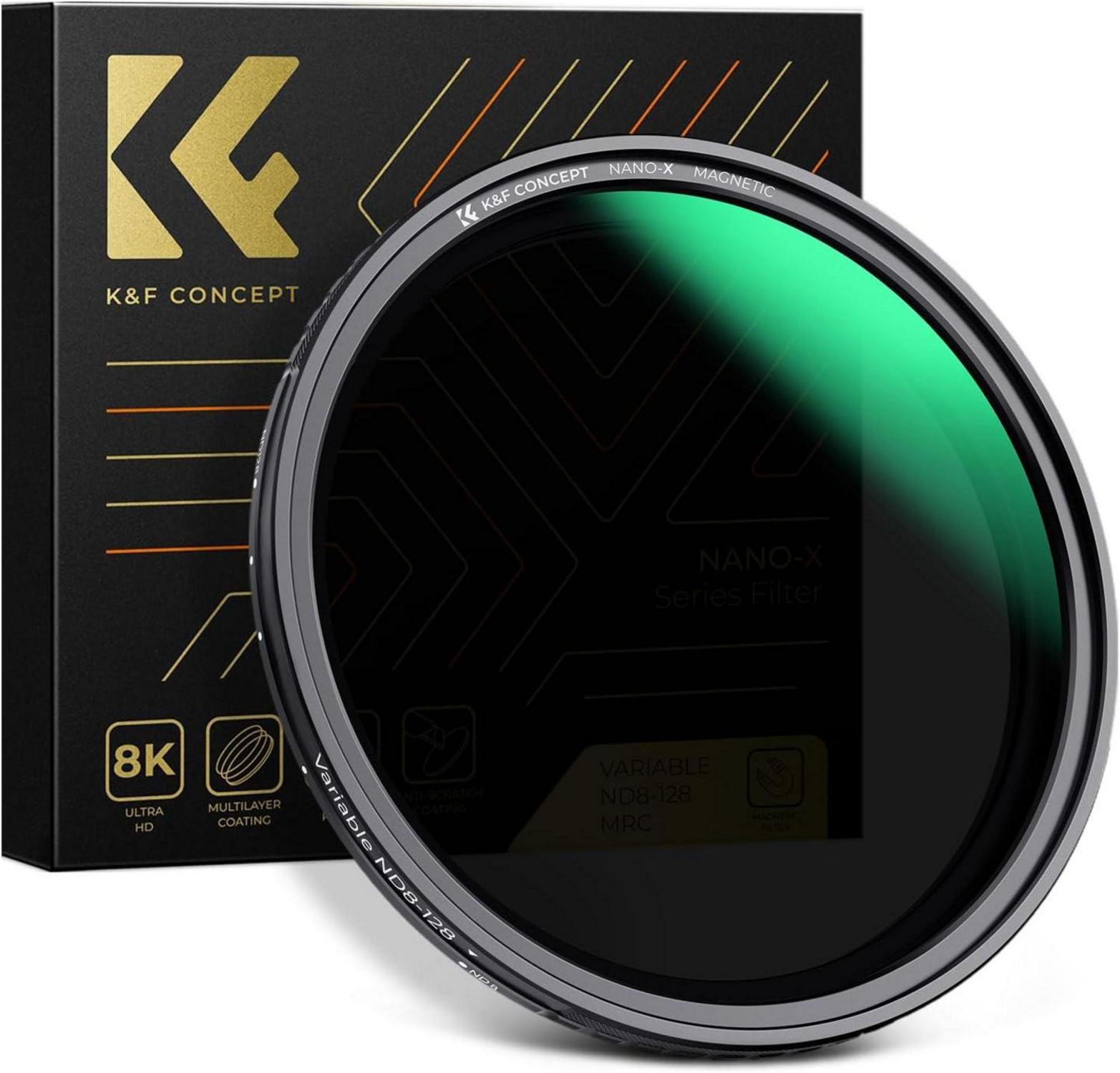 58mm Magnetischer Variabler ND Filter ND8-128 Neutral Graufilter
