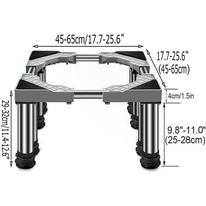 Verstellbarer Sockel für Waschmaschine, Kühlschrank & Trockner (45-65cm)