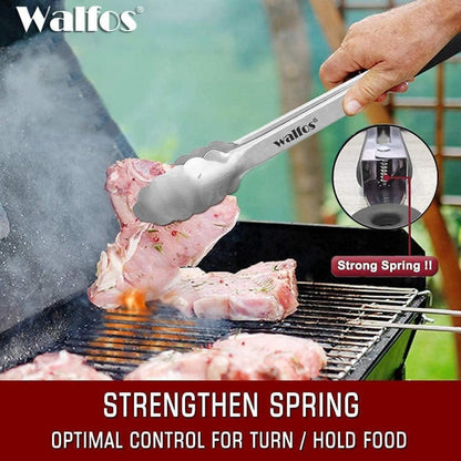 Grillzange Edelstahl hitzebeständiger Griff 30cm 43cm 2pcs