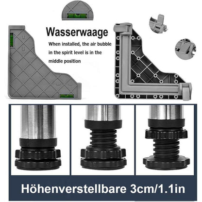 Verstellbarer Geräte-Sockel für Waschmaschine & Co. (46-65cm)