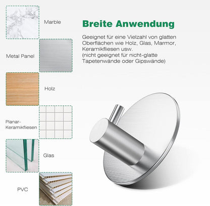 Aikzik Edelstahl Klebehaken Handtuchhalter
