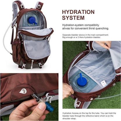 MOUNTAINTOP 40L Damen Wanderrucksack Multifunktionale Trekkingrucksack Outdoor