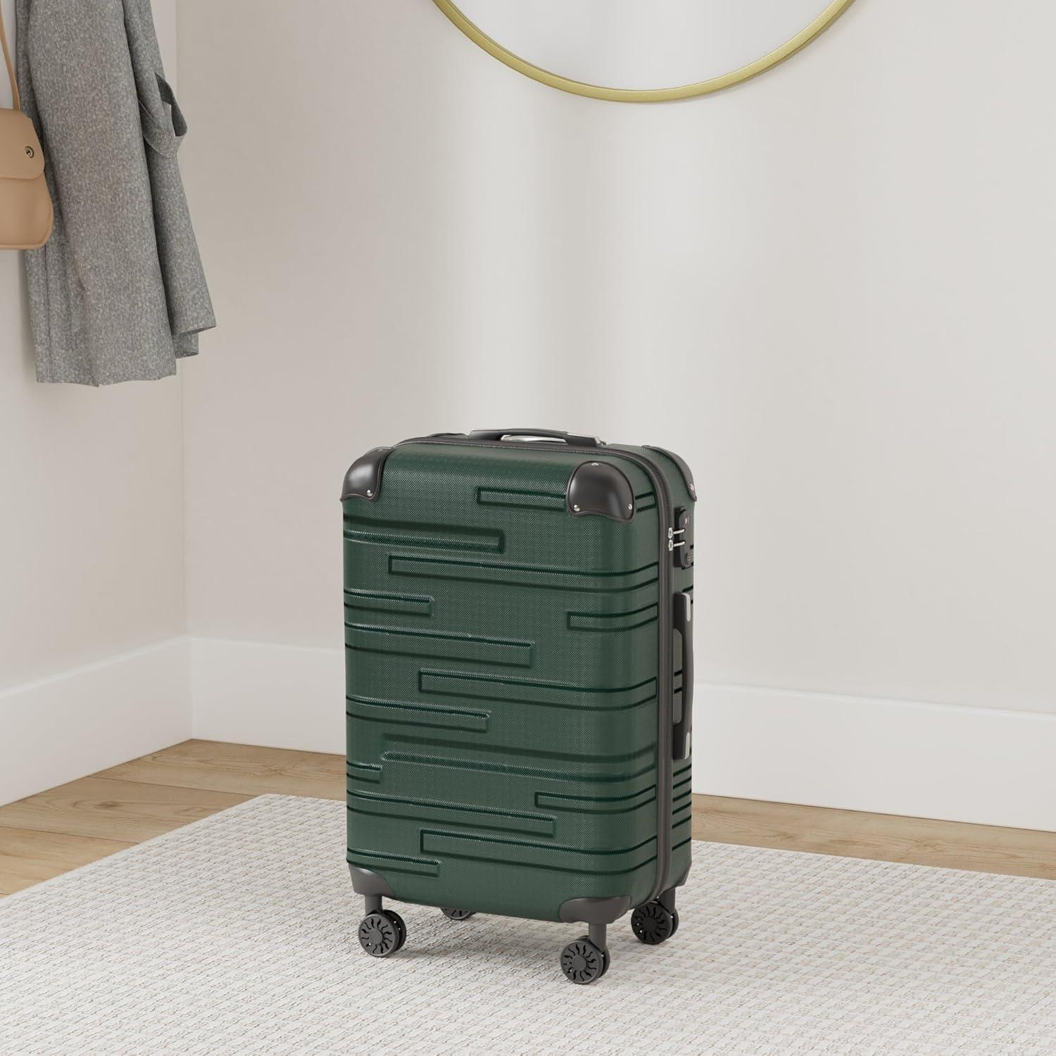 COOLIFE Hartschalen-Koffer Rollkoffer ABS TSA-Schloss 4