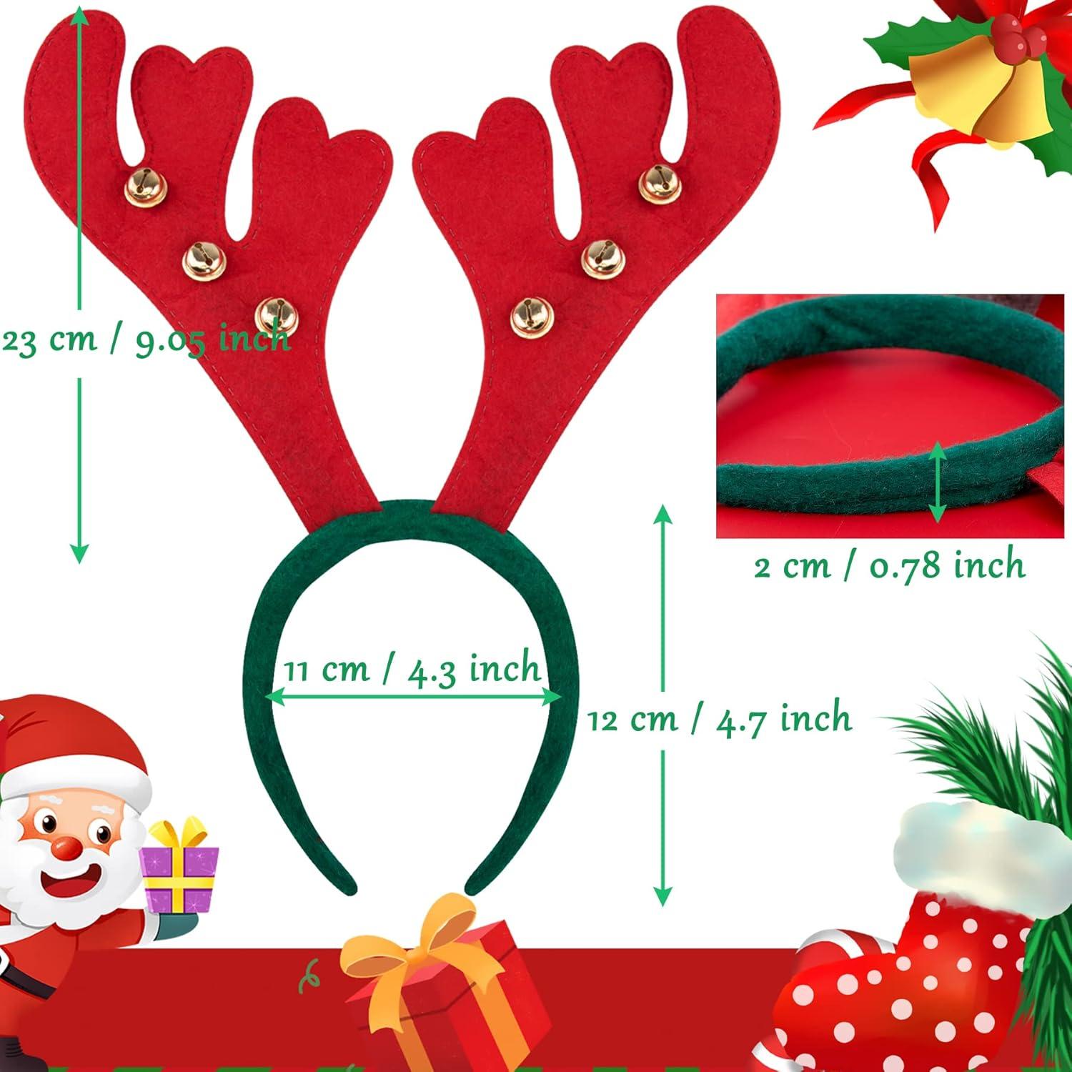 Weihnachten Haarreifen Stirnbänder Brillenrahmen Deko Set