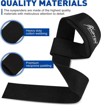 HPYGN Zughilfen für Krafttraining Fitness Bodybuilding-Powerlifting Straps