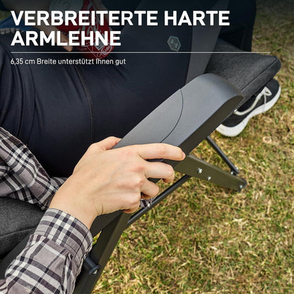 Faltbarer Campingstuhl Rückenverstellbar 4 Positionen 150 KG