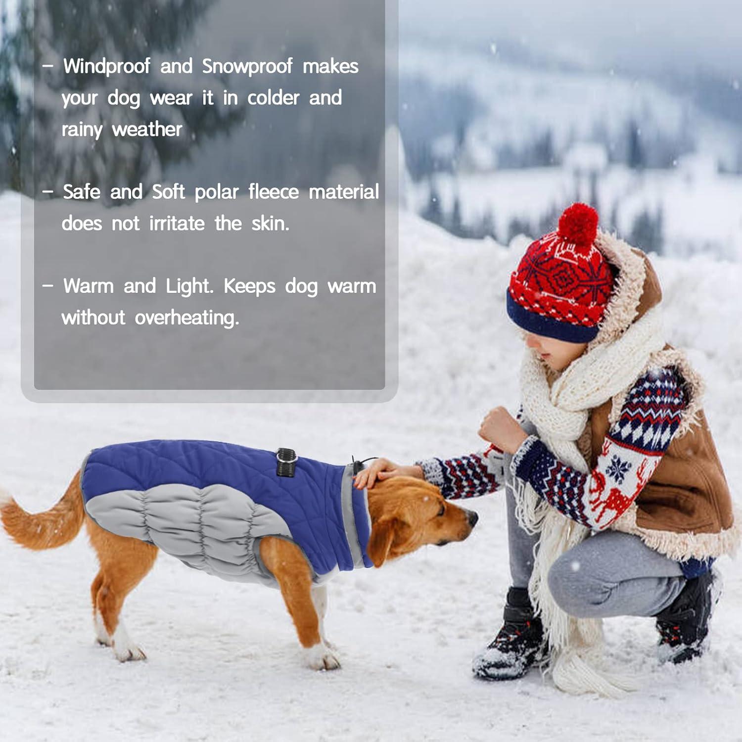 Wasserdichter Hundemantel Winterjacke für kleine bis große