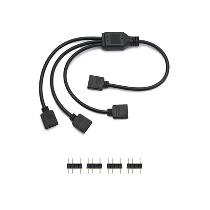 QWORK® 5V ARGB Splitterkabel 1 Buchse auf 3 Stecker