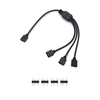 QWORK® 5V ARGB Splitterkabel 1 Buchse auf 3 Stecker