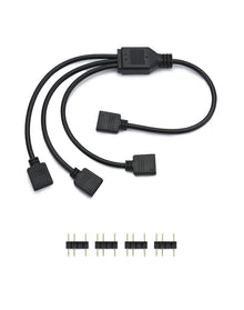 ARGB Splitterkabel 1 Buchse auf 3 Stecker 30cm QWORK® 5 V