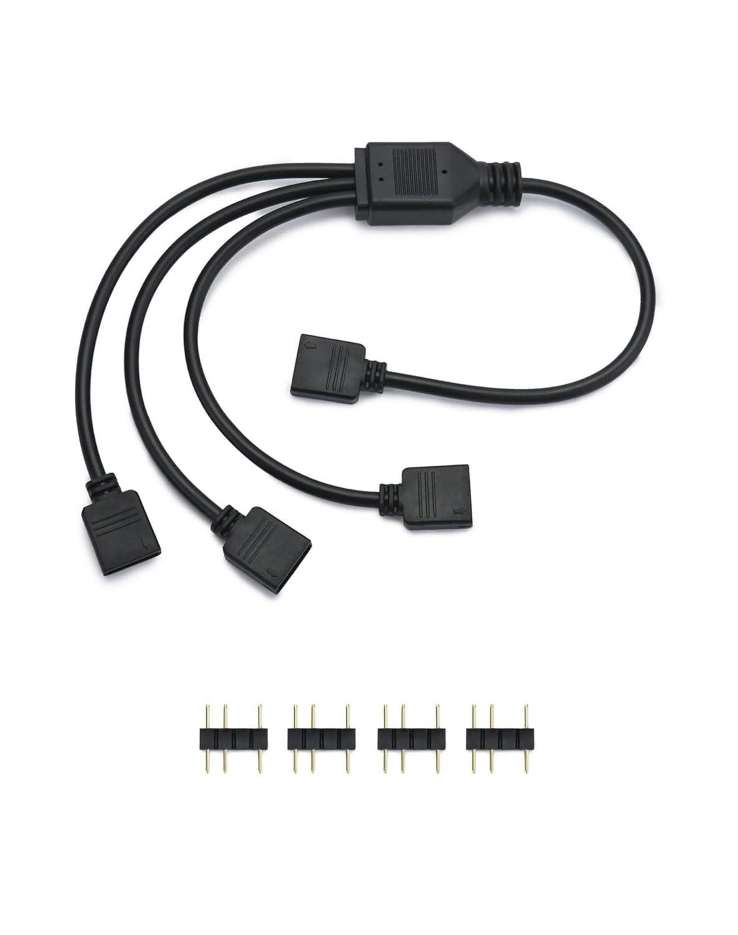 ARGB Splitterkabel 1 Buchse auf 3 Stecker 30cm QWORK® 5 V