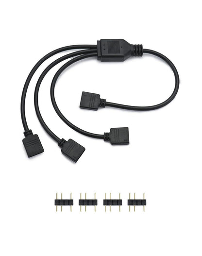 ARGB Splitterkabel 1 Buchse auf 3 Stecker 30cm QWORK® 5 V