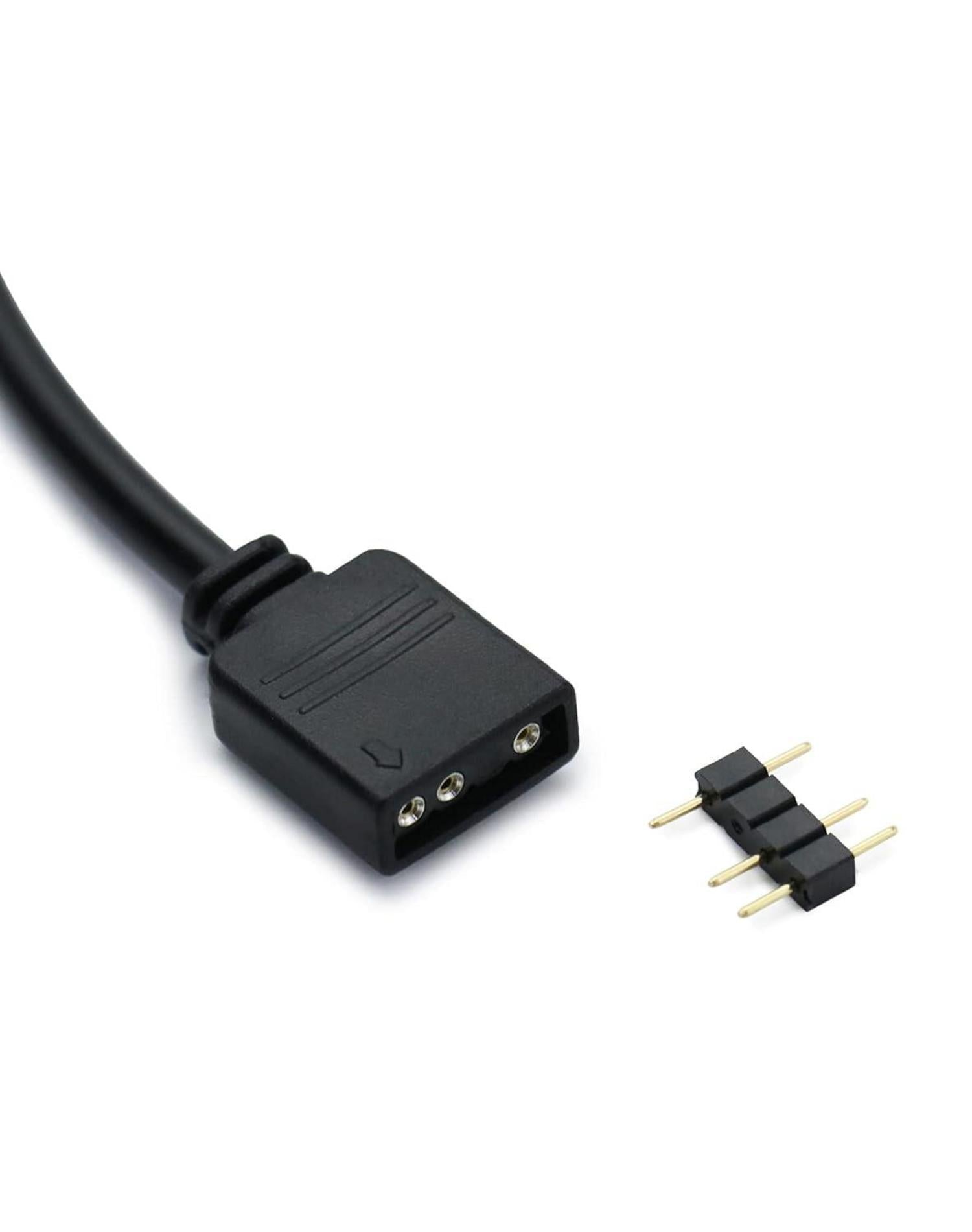QWORK® 5V 3-polig ARGB Splitterkabel 1 Buchse auf 3 Stecker 30cm