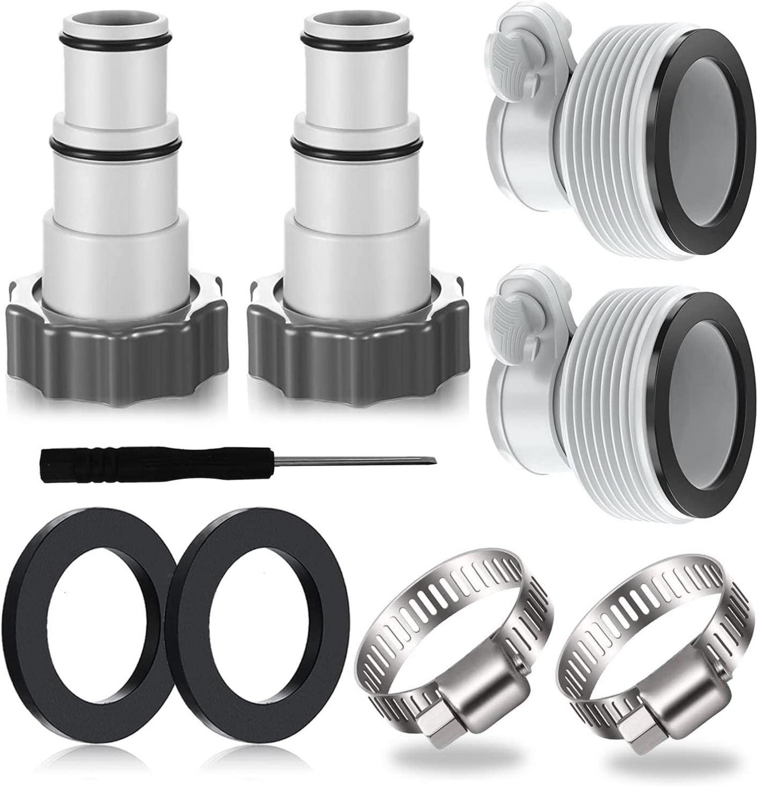 4er Pack Pooladapter Poolschlauch Adapter Intex Pool Schlauchadapter