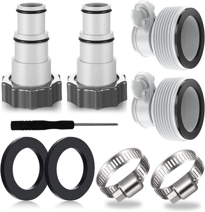 4er Pack Pooladapter Poolschlauch Adapter Intex Pool Schlauchadapter