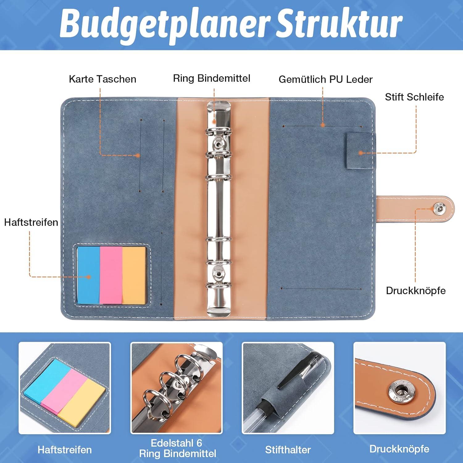 Budget Binder Cash Stuffing A6 Organizer Geldplaner Finanzbuch