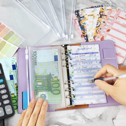 Budget Planner A6 Geldbuch Sparplan Haushaltsbuch Organizer mit