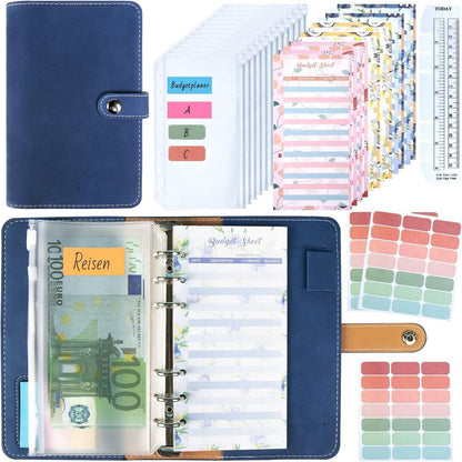 Budget Planner A6 Binder mit Geldfächer & Organizer Buch