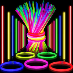 Knicklichter Set 100 Stück mit Anschlüssen 20CM Ultra Heller Glow