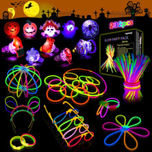 Knicklichter Party Set Halloween Deko Leuchtstäbe 100 Stück 232PCS