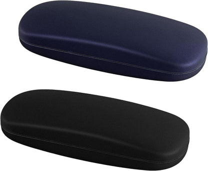 2er Set Hartschalen Brillenetui in Blau und Schwarz