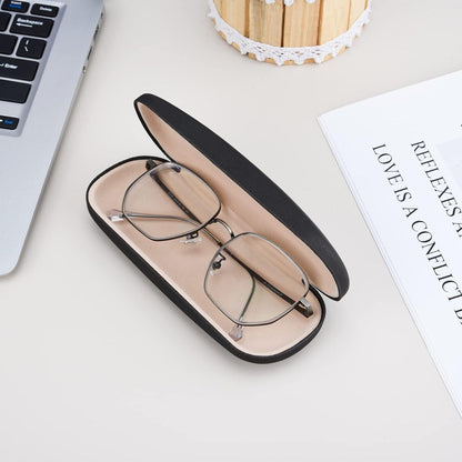 2er Set Hartschalen Brillenetui in Blau und Schwarz - Universelle Größe, robust und langlebig