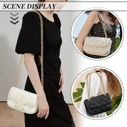 8er Set Metall Taschenkette Schulterriemen Gold/Silber/Schwarz 80/60/40cm