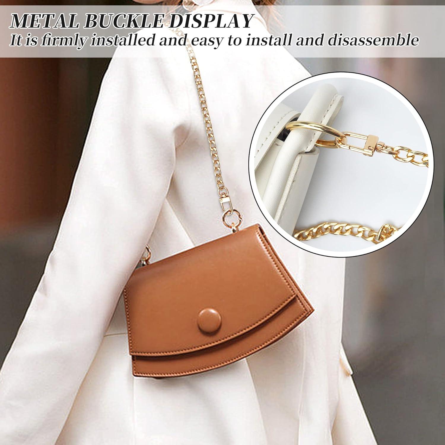 8er Set Metall Taschenkette Schulterriemen Gold/Silber/Schwarz 80/60/40cm