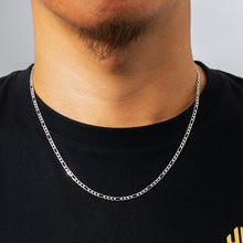 Herren Figaro Kette 22 Zoll Silber 925 Edelstahl
