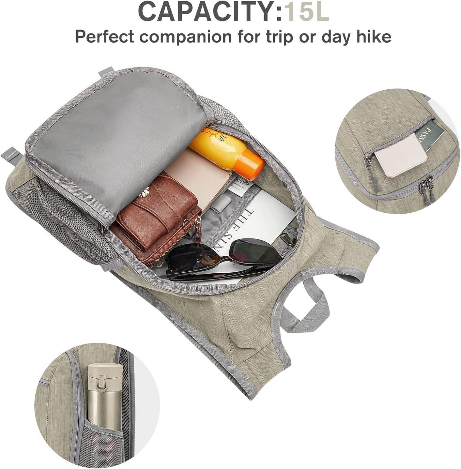 Kleiner Faltbarer Rucksack 20L Leicht Daypack Outdoor