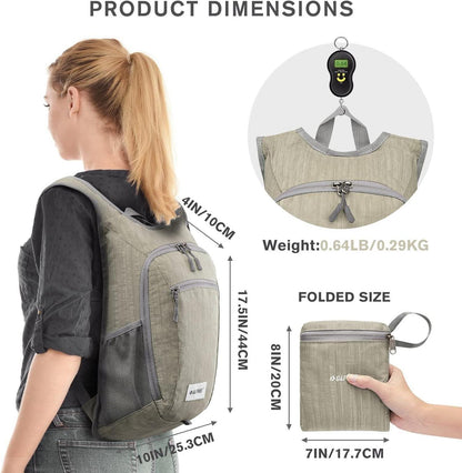 Kleiner Faltbarer Rucksack Leichter Wanderrucksack Outdoor Daypack