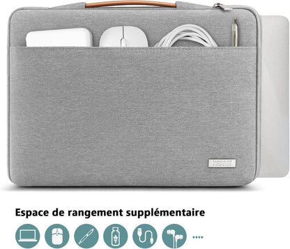 TECOOL 16 Zoll Laptoptasche MacBook Pro 16 Hülle Grau