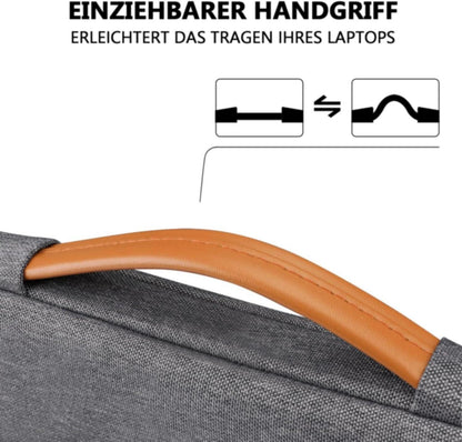 TECOOL 16 Zoll Laptoptasche MacBook Pro 16 Hülle 2023-2019 A2991 A2141 Dunkelgrau