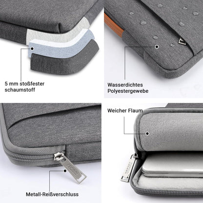 Laptoptasche 16 Zoll MacBook Pro 16 Wasserdicht Dunkelgrau Hülle