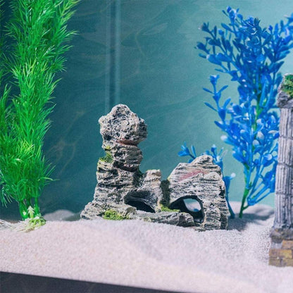 Aquarium Höhle Harz Dekoration Fische Garnelen Verstecken Zubehör 11 x 9 x 11 cm