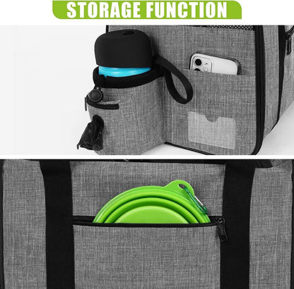Katzentransportbox Atmungsaktiv Hundetasche 6 Kg Grau 44x33x32.5cm