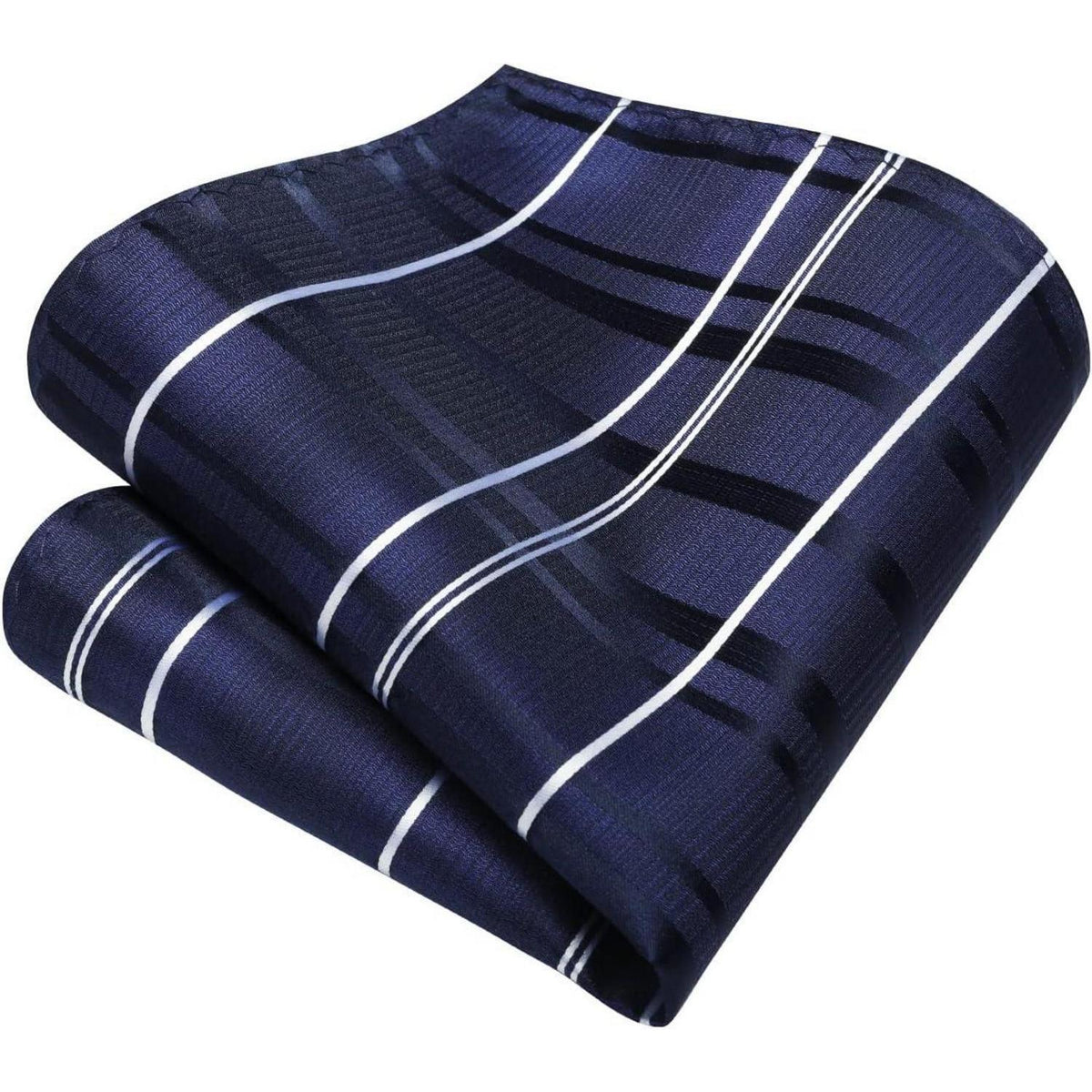 Krawatten & Einstecktuch Set Herren Dunkelblau Gepunktet Elegant